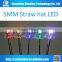 5mm white straw hat led diodes