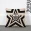 European Modern Home Decor Pillow Cases Black and White Strip Print Cushion Cover