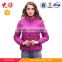 High quality women quilted jacket stock jackets spring season winter parka Rose red color