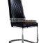 TB hot fashion stainless steel furniture modern glass dining table 6 chairs set