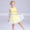 Double chiffon vivi girls clothing spring 2016 with waistbelt