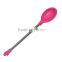 LFGB Approval Colorful Eco-friendly Silicone Stainless Steel Decorative Spoon
