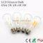 LED filament bulb dimmable ST64 E27 110V-240V CE ROHS SAA approved LED lights