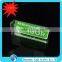 silk screening solid clear acrylic block nameplate, 20mm thick branding block desktop