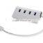 4-Port USB 3.0 Hub Portable Multi-Port USB 3.0 Desktop HubAluminum alloy 3.0 4 port USB HUB