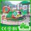 Kids games apple bug paradise amusement electric worm train rides mini roller coaster for sale