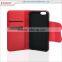 wallet style color matching with card slots mobile phone pu leather case for iphone 7 6 5 4