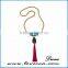 Hot promotional product handmade crystal bead tassel necklace