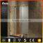 cheep prefabricated frameless 304SUS brushed nickel rectangle sliding shower doors
