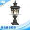 Old style hanging metal light pillar lights