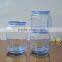 Wholesale storage glass jar with different sizes storage bottle with glass lid