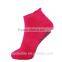 GS half terry yellow cotton women ankle socks custom logo grip barre socks grip trampoline socks