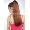 Blonde long straight synthetic claw clip pony tail hair pieces