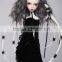 New style medium length loose wavy gray 1/4 bjd doll wigs