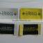 high density t-shirt bottom center fold woven label