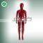 abstract running white glossy PP kid mannequins