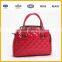 PU leather diamond patterm PVC handbag for fashion women