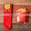 New fashion burgers and chips man and woman cartoon tube sock