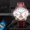 Date Rose Gold Case Analog Leather Strap Male Quartz Clock Men Business Watch