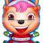 double heart Cartoon balloons aluminium christmas balloons,inflatable cartoon balloon