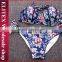 Newest shell shape floral print bikinis woman swimwear 2017 BI196