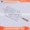2016 Hot Selling Wooden Grip Rectangle Hollow Out Metal Mesh or Meat Grilling Basket