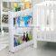 kitchen plastic save space storage trolley and storage organizer