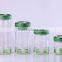 4pcs airtight glass jar with handdrawing