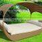 New design lounge furniture garden outdoor sun lounger with canopy