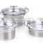 New Style Stainless Steel 6pcs cookware set/pot set