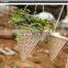 Natural rattan woven decorative cone hanging basket