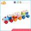 Wholesale hot baby wooden train blocks toy diy creative kids wooden train blocks toy W04A067