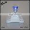 100ml  china best sale spray glass bottle perfume half round thick bottom bottle glass with silver metal pump spray