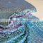 Hot Sale 3mm Iridescent Color Metallic Aluminum Sequin Fabric