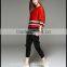 2016 summer loose oversized colorful combination striped t-shirt