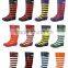 Women stripe rubber rain boot wholesale brand waterproof boots leftover stock