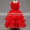 MGOO 2016 New Year Chirstmas Girl Dress New Style Ball Gown Flowers Girl Tulle Layers 4 Years Old Dress MGT028-2