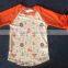 hot sale fox pattern kids baby 3/4 sleeve boys shirt