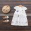 Wholesale summer cotton printing baby girl shirt dress