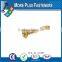 Made in Taiwan high quality Stainless steel phillips head brass self tapping screw