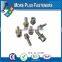 Taiwan JIS B1187 M3 M12 M3-0.5 x 8mm Phillips Pan Head Zinc Finish Steel Square Conical Washer SEMS Machine Screw