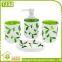 Cheap 3D Tree Leaves Pattern Family Hotel Cute Bathroom Sets For Gift