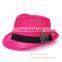Wholesale Ladies Fedora Hat With Bowknot Ribbon