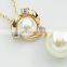 Luxury Brand Imitation Pearl Necklace Earrings Wedding Jewelry Sets Vintage Fashion Crystal Bridal Jewellery Set Women Gift