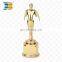Custom design mini oscar gold metal toy trophy for children