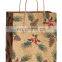 Custom Shopping Tote Bags Washable Kraft Brown Paper Bag
