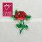 Garment Accessories beaded and sequin rose flower Patch