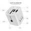 2018 New Design Smart Home Plug Travel Adapter 3 Ports 2 USB 1 Type C Smart Charger Adapter