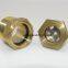 brass oil level glass sights for pumps NPT pipe thread 1 inch