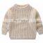 Loosing unisex pullover knit cotton handmade sweaters for babies